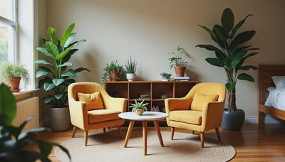 I Rent a 650sqft Apartment — Here's How Two Armchairs and 14 Plants Fit