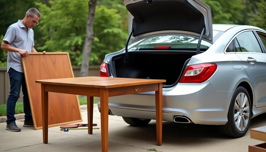 Disassembling thrifted furniture to fit in a sedan