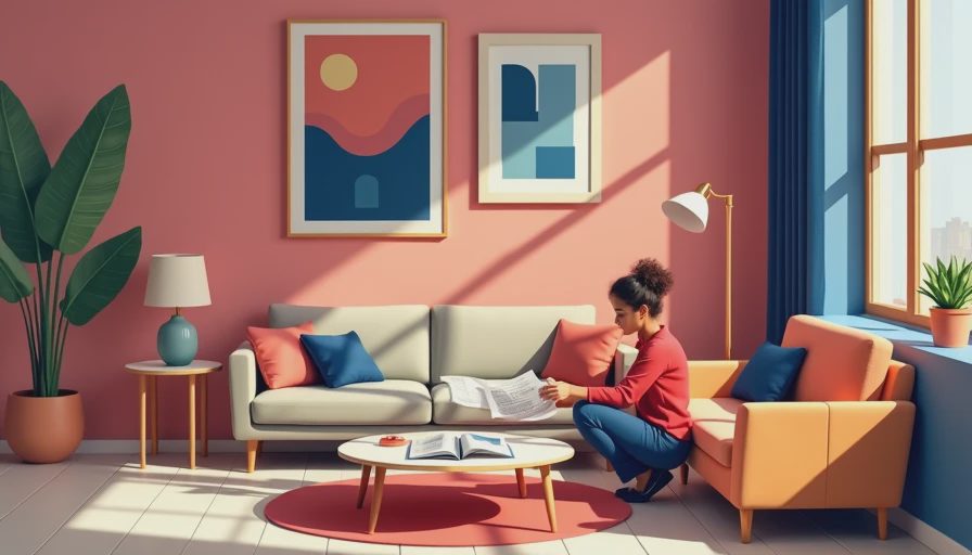 Visual context for small apartment design ideas on a budget