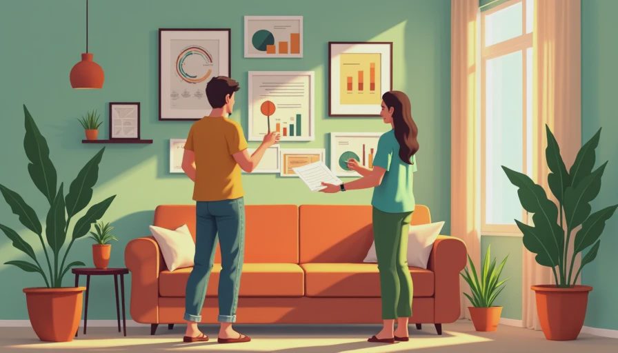 Visual context for apartment ideas on a budget